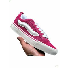 Кеды VANS Knu Skool, размер EU41=Длина стопы 26.5CM, белый, розовый