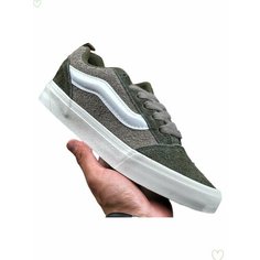 Кеды VANS Knu Skool, размер EU42=Длина стопы 27CM, белый, зеленый, серый