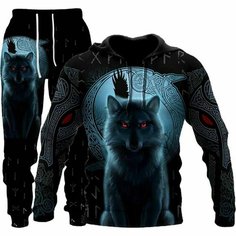 Костюм спортивный Это вы можете, размер 4XL, синий Нет бренда