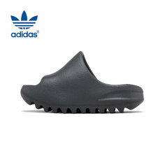 Шлепанцы adidas YEEZY SLIDE INFANT, размер 33 EU, dark gray blue/light gray