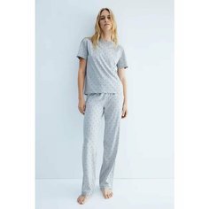 Пижама H&M, размер XS, светло-серый