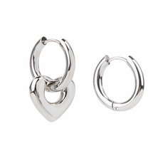 Серьги Hola Jewelry, размер 18 мм, серебристый