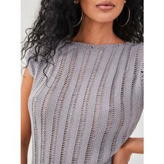 Топ Lesnikova Design, размер 42-44, серый