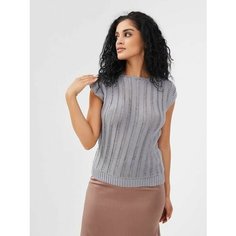 Топ Lesnikova Design, размер 50-52, серый