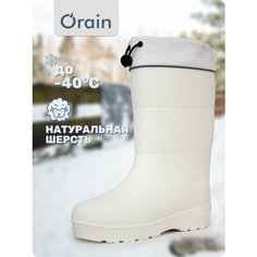 Сапоги Orain, полнота 7 (RU)/ на среднюю и широкую стопу, размер 37, белый
