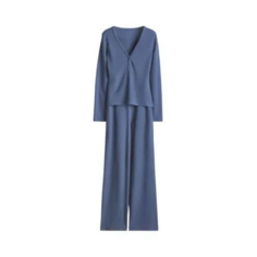 Пижама H&M, размер M, серо-голубой