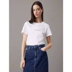 Футболка CALVIN KLEIN Slim Monogram, размер S, белый