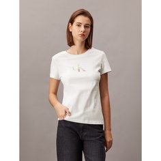 Футболка CALVIN KLEIN Slim Monogram, размер L, белый
