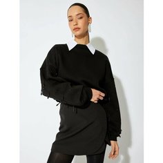 Свитшот KOTON, размер XS, , черный