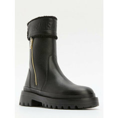 Полусапоги LOVE MOSCHINO, полнота F (EU)/ на среднюю стопу, размер 37, черный