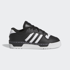 Кроссовки adidas Rivalry Low, размер 13,5K US, черный/белый