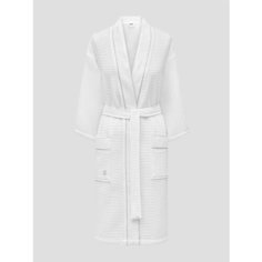 Халат Togas Togas Халат банный женский Саунерс вафельный, хлопок, XL/XXL/50-52, белый, размер 52, белый