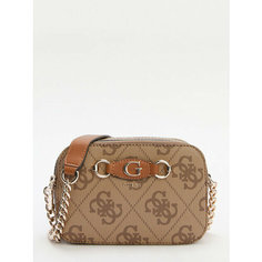 Сумка кросс-боди GUESS, серый, бежевый