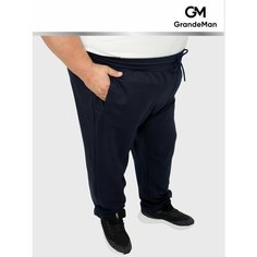 Брюки спортивные GrandeMan, размер 4XL, темно-синий