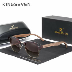 Солнцезащитные очки KINGSEVEN, коричневый