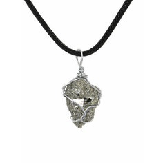 Колье SILVARIE, пирит, длина 45 см, серебряный, золотой