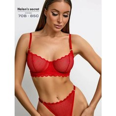 Комплект нижнего белья Helens secret, размер 70D, красный