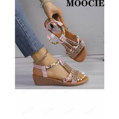 Босоножки MOOCIE, размер 43, светло-розовый