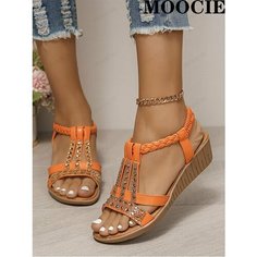 Босоножки MOOCIE, размер 43, оранжевый