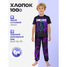 Пижама Lacotton.ru Fortnite, размер 98, мультиколор