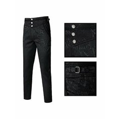 Хэллоуин мужские брюки одежда готический стиль Pantalon Victorien стимпанк Homme Gotico Vittoriano Pantalon Gotico Hombre викторианский Нет бренда