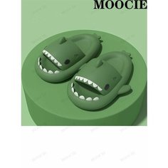Шлепанцы MOOCIE, размер 38-39, темно-зеленый