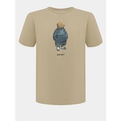 Футболка Lucky Bear, размер XL, бежевый