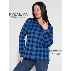 Рубашка ZOYA, размер 56, cиний