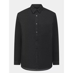 Рубашка Alessandro Manzoni Jeans, размер 48, черный