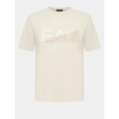 Футболка EA7 EMPORIO ARMANI, размер M, бежевый
