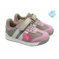 Кроссовки Indigo kids, размер 28, бежевый/розовый