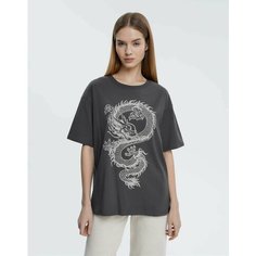 Футболка Gloria Jeans, размер M (44-46), темно-серый