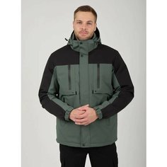 Ветровка KINGSO MENS, размер 48, черный, зеленый