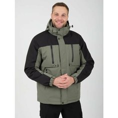 Ветровка KINGSO MENS, размер 48, черный, зеленый