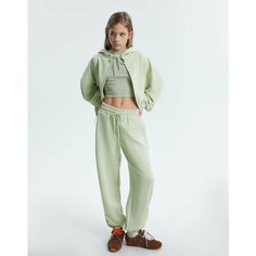 Брюки спортивные Gloria Jeans, размер 8-10л/134-140, салатовый