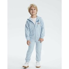 Брюки спортивные Gloria Jeans, размер 4-6л/116, голубой