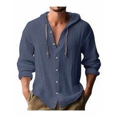 Рубашка MOOCIE, размер L, navy blue
