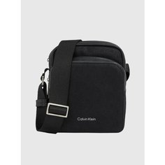 Сумка планшет CALVIN KLEIN, фактура рельефная, черный