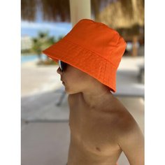 Панама CAPITANIA Серия ORANGNEON для детей, размер 54, оранжевый