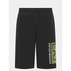 Шорты спортивные EA7 EMPORIO ARMANI, размер M, черный