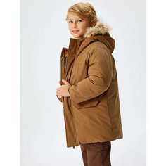 Пуховик KOTON, размер 910, коричневый