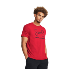 Футболка Under Armour Foundation Short Sleeve, размер S, red