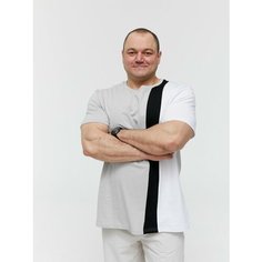 Футболка MR. BIGMAN BIG SIZE, размер 62, серый