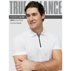 Поло TRUE BALANCE REGULAR FIT, размер 48, белый