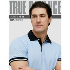 Поло TRUE BALANCE REGULAR FIT, размер 56, голубой
