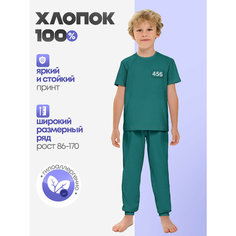 Пижама Lacotton.ru Игра в кальмара, размер 164, мультиколор