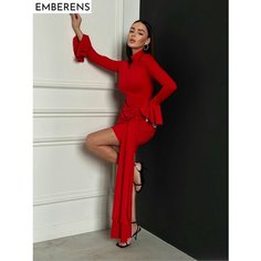 Платье EMBERENS Весна-лето 2025, размер 42, красный