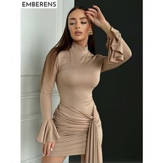 Платье EMBERENS Весна-лето 2025, размер 40, бежевый