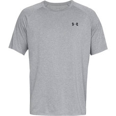 Футболка спортивная Under Armour Tech 2.0, размер XS, Steel Light Heather / Black-036