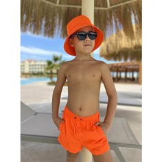 Шорты для плавания CAPITANIA ORANGNEON, размер 110-116, оранжевый